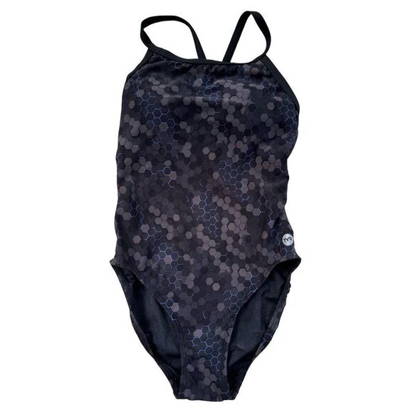 TYR Durafast Elite Women's Diamond Controlfit Swimsuit - Carbon Hex- 10 - NWT - Picture 5 of 16